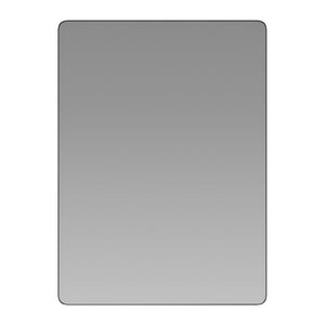 English Elm Susan Decorative Wall Mirror - Modern Rounded Corner Design for Stylish Home & Bathroom Use Black 22"W x 30"L RH-M001-SRC5676MB-BK-GG