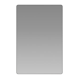 English Elm Susan Decorative Wall Mirror - Modern Rounded Corner Design for Stylish Home & Bathroom Use Black 24"W x 36"L RH-M001-SRC6191MB-BK-GG