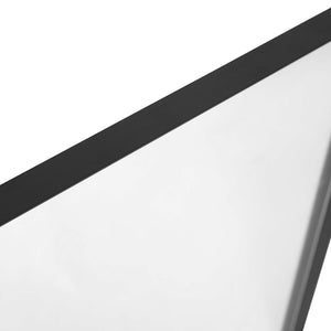 English Elm Susan Decorative Wall Mirror - Modern Rounded Corner Design for Stylish Home & Bathroom Use Black 24"W x 36"L RH-M001-SRC6191MB-BK-GG