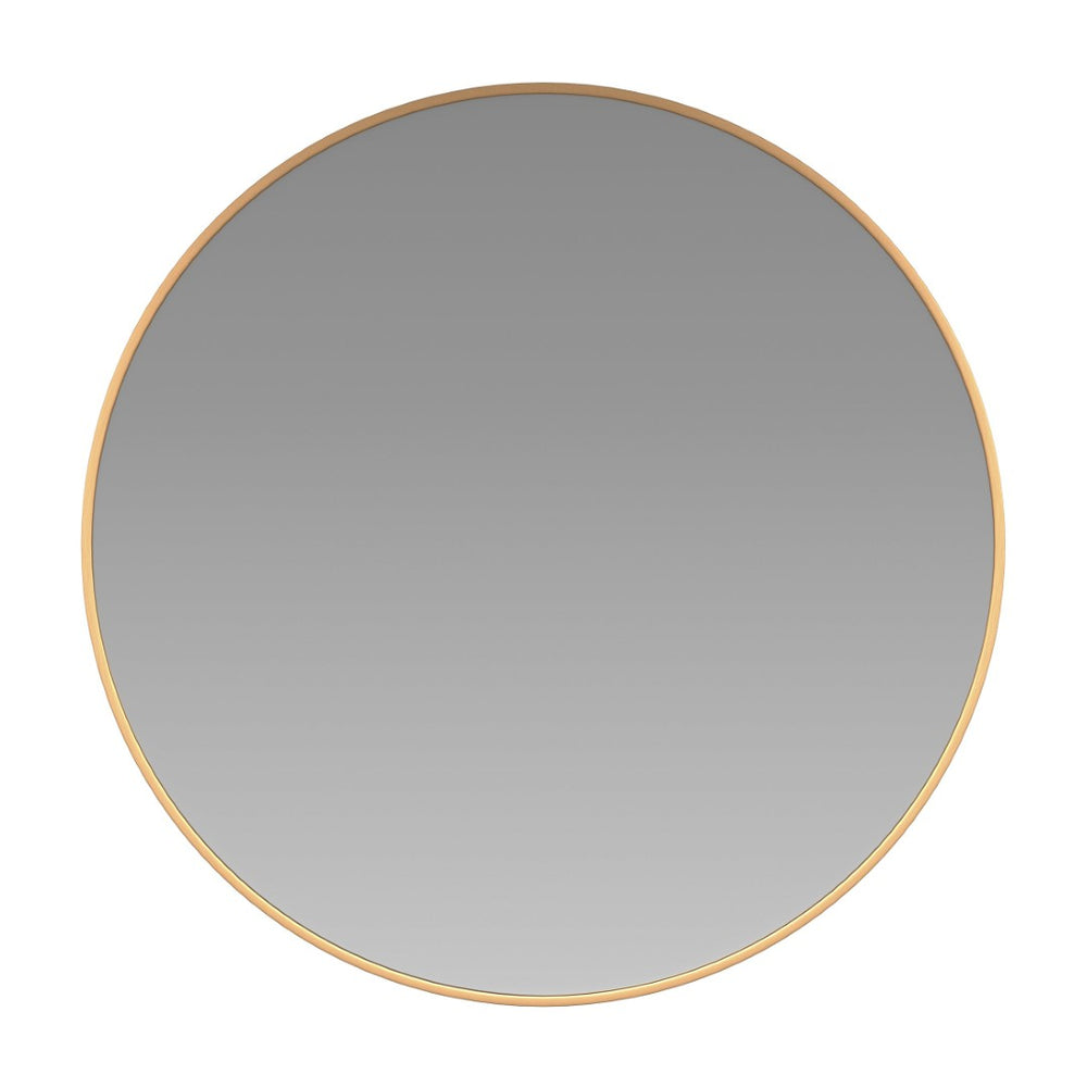 English Elm Julianne Elegant Round Metal Framed Wall Mirror - Timeless Accent for Bathroom, Entryway & Living Spaces Gold 20" Round RH-M003-RD50BB-GD-GG