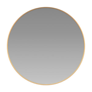 English Elm Julianne Elegant Round Metal Framed Wall Mirror - Timeless Accent for Bathroom, Entryway & Living Spaces Gold 24" Round RH-M003-RD60BB-GD-GG