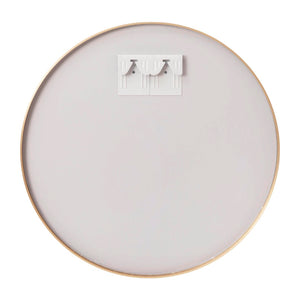 English Elm Julianne Elegant Round Metal Framed Wall Mirror - Timeless Accent for Bathroom, Entryway & Living Spaces Gold 30" Round RH-M003-RD76BB-GD-GG