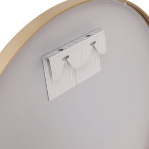 English Elm Julianne Elegant Round Metal Framed Wall Mirror - Timeless Accent for Bathroom, Entryway & Living Spaces Gold 30" Round RH-M003-RD76BB-GD-GG