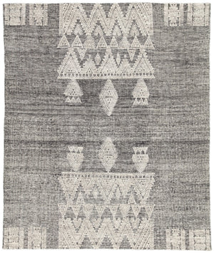 Jaipur Living Rize Torsby Global Bohemian Handmade Indoor Rug Black 12'x15'