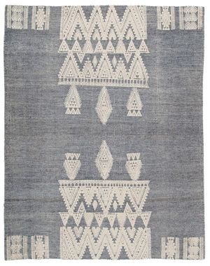 Jaipur Living Jaipur Living Torsby Hand-knotted Wool Tribal Rug Artisan Crafted for Bohemian Interiors Blue 9'X12' RUG141901