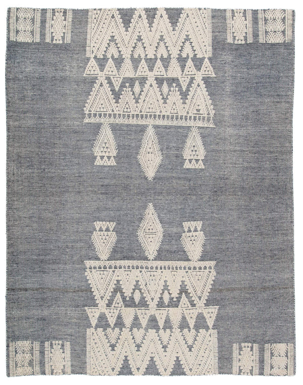 Jaipur Living Jaipur Living Torsby Hand-knotted Wool Tribal Rug Artisan Crafted for Bohemian Interiors Blue 9'X12' RUG141901