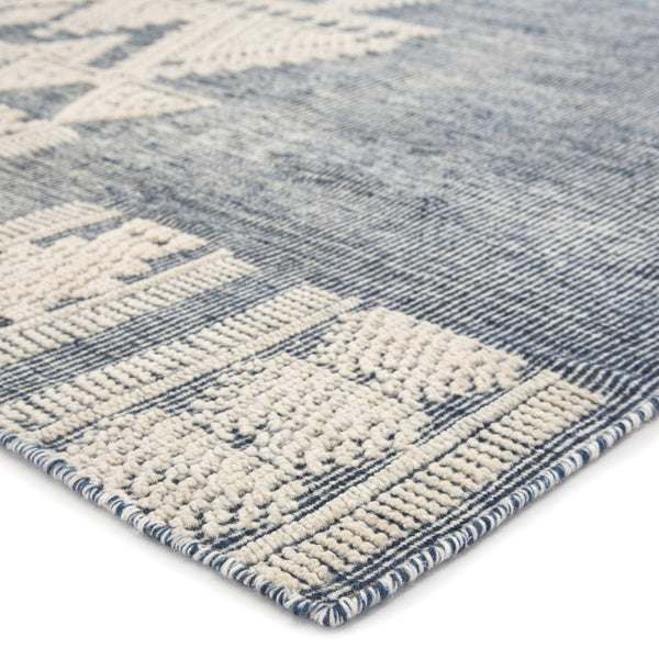 Jaipur Living Jaipur Living Torsby Hand-knotted Wool Tribal Rug Artisan Crafted for Bohemian Interiors Blue 9'X12' RUG141901