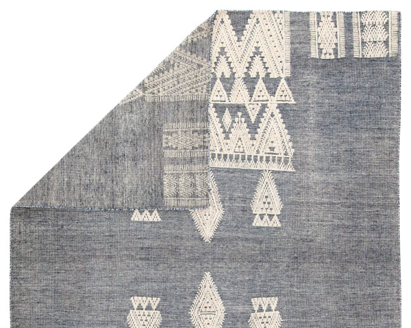 Jaipur Living Jaipur Living Torsby Hand-knotted Wool Tribal Rug Artisan Crafted for Bohemian Interiors Blue 9'X12' RUG141901
