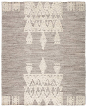 Jaipur Living Jaipur Living Torsby Hand-knotted Wool Tribal Rug Artisan Crafted for Bohemian Interiors Gray 9'X12' RUG146274