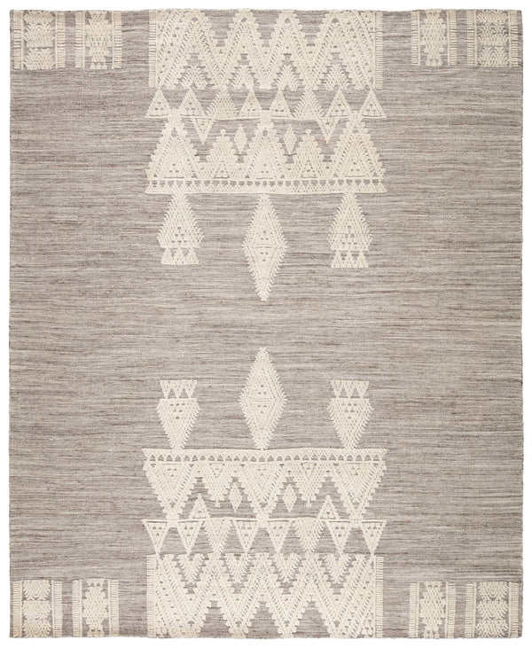 Jaipur Living Jaipur Living Torsby Hand-knotted Wool Tribal Rug Artisan Crafted for Bohemian Interiors Gray 9'X12' RUG146274