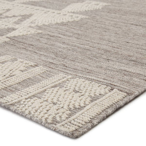 Jaipur Living Jaipur Living Torsby Hand-knotted Wool Tribal Rug Artisan Crafted for Bohemian Interiors Gray 9'X12' RUG146274