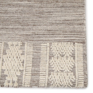 Jaipur Living Jaipur Living Torsby Hand-knotted Wool Tribal Rug Artisan Crafted for Bohemian Interiors Gray 9'X12' RUG146274