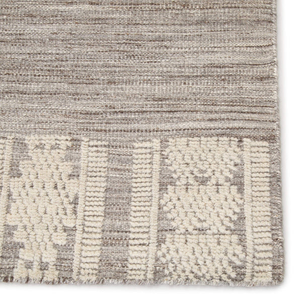 Jaipur Living Jaipur Living Torsby Hand-knotted Wool Tribal Rug Artisan Crafted for Bohemian Interiors Gray 9'X12' RUG146274