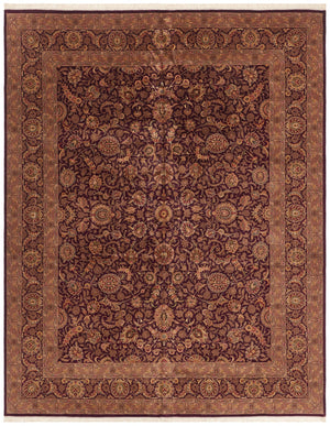 Safavieh Royal Kerman 24g Plum 100% Wool Area Rug - Timeless Elegance With Intricate Patterns For Any Room Assorted 100% Wool Pile Rk24g-8r