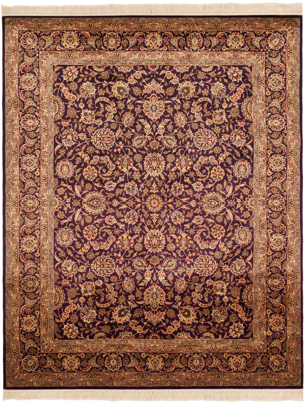 Safavieh Royal Kerman 24g Plum 100% Wool Area Rug - Timeless Elegance With Intricate Patterns For Any Room Assorted 100% Wool Pile Rk24g-8r