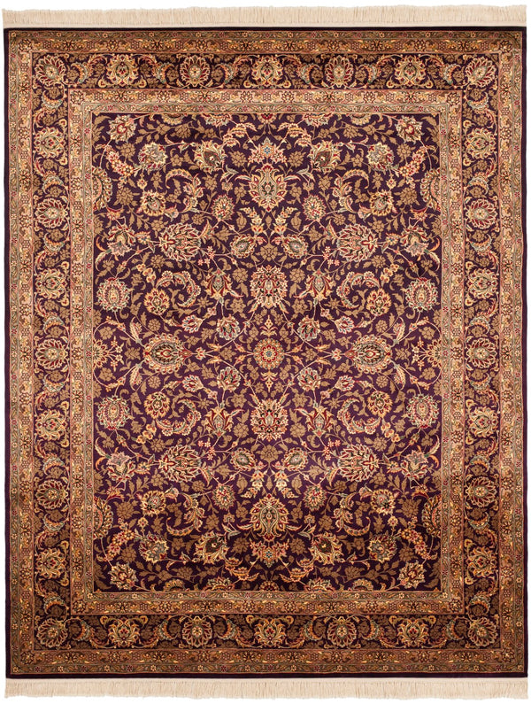 Safavieh Royal Kerman 24g Plum 100% Wool Area Rug - Timeless Elegance With Intricate Patterns For Any Room Assorted 100% Wool Pile Rk24g-8r