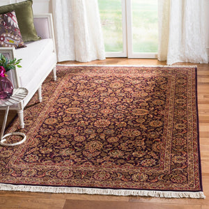 Safavieh Royal Kerman 24g Plum 100% Wool Area Rug - Timeless Elegance With Intricate Patterns For Any Room Assorted 100% Wool  Pile Rk24k-9
