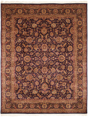 Safavieh Royal Kerman 24g Plum 100% Wool Area Rug - Timeless Elegance With Intricate Patterns For Any Room Assorted 100% Wool  Pile Rk24k-9