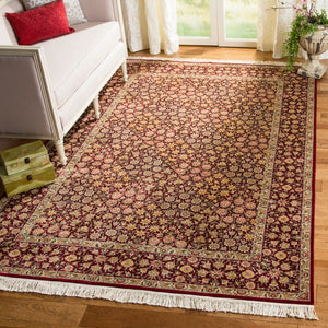 Safavieh Royal Kerman Traditional Area Rug - Exquisite Red Elegance For Your Living Space & Home Decor Red ,Red 100 Rk30a-9