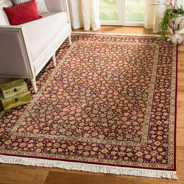Safavieh Royal Kerman Traditional Area Rug - Exquisite Red Elegance For Your Living Space & Home Decor Red ,Red 100 Rk30a-9
