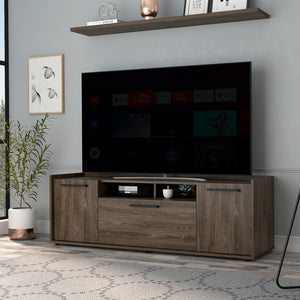 English Elm Lyon TV Stand for TVs up to 55" Dark Walnut — Storage Cabinet, Cable Management, 66 lb Capacity B07091937