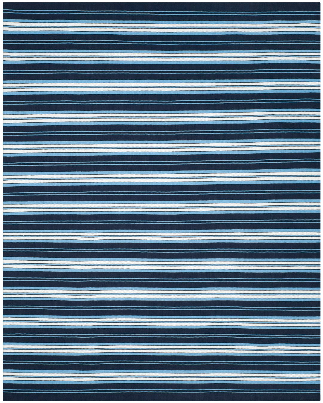 Racing Point Stripe Hand Woven Rug - Luxurious Polyester, Elegant Desi