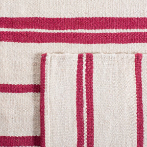 Safavieh Sagaponeck Stripe Hand Woven  Rug Rouge RLR2870H-9