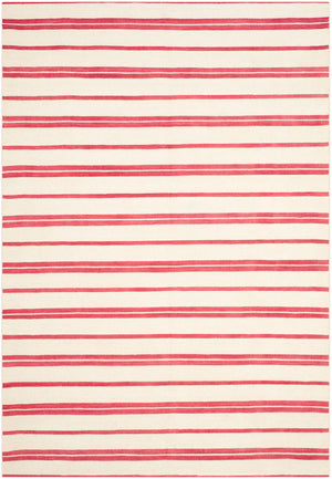 Safavieh Sagaponeck Stripe Hand Woven  Rug Rouge RLR2870H-9