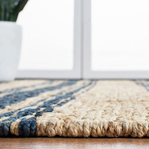 Safavieh Rlr Hand Knotted Area Rug – Coastal-inspired Natural Jute And Cotton Design For Elegant Interiors Harbor 90% Jute And 10% Cotton Rlr3351b-9