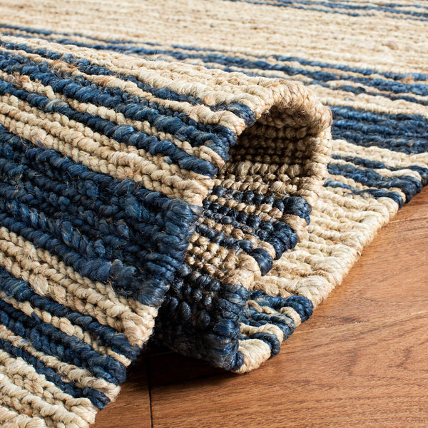 Safavieh Rlr Hand Knotted Area Rug – Coastal-inspired Natural Jute And Cotton Design For Elegant Interiors Harbor 90% Jute And 10% Cotton Rlr3351b-9