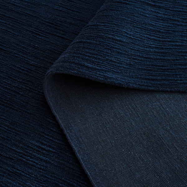 Safavieh Rlr Hand-Loomed Navy Wool Rug — Low-Profile 80% New Zealand Wool, Cotton Blend, Modern Minimalist Elegance 6'-0" x 9'-0" RLR4161N-6