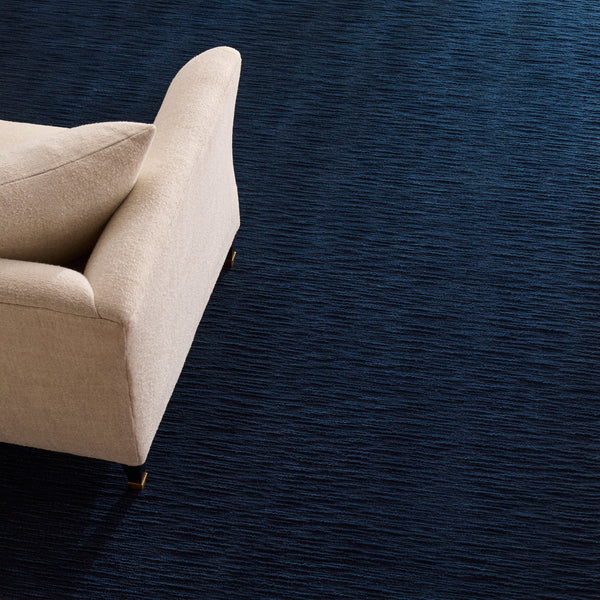 Safavieh Rlr Hand-Loomed Navy Wool Rug — Low-Profile 80% New Zealand Wool, Cotton Blend, Modern Minimalist Elegance 6'-0" x 9'-0" RLR4161N-6
