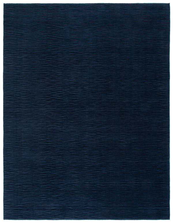 Safavieh Rlr Hand-Loomed Navy Wool Rug — Low-Profile 80% New Zealand Wool, Cotton Blend, Modern Minimalist Elegance 6'-0" x 9'-0" RLR4161N-6