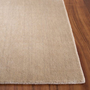 Safavieh Rlr Hand-Loomed Silk Pile Area Rug Solid Beige Neutral for Large Living Spaces 6'-0" x 9'-0" RLR4171A-6