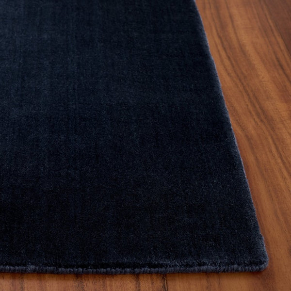 Safavieh Rlr Handloomed Silk Area Rug Solid Navy Indigo Pile Living Room Bedroom Floor 6'-0" x 9'-0" RLR4171N-6