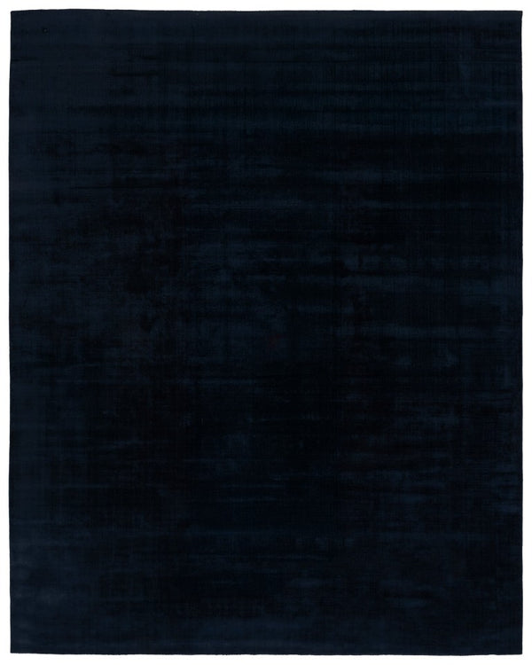 Safavieh Rlr Handloomed Silk Area Rug Solid Navy Indigo Pile Living Room Bedroom Floor 9'-0" x 12'-0" RLR4171N-9