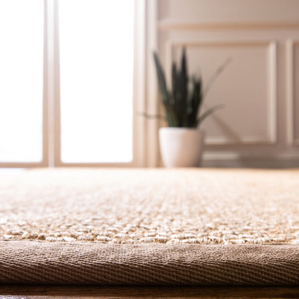 Safavieh Rlr Patmore Natural Sisal Area Rug Power Loomed Bordered Design for Living Spaces 6'-0" x 9'-0" RLR5421B-6