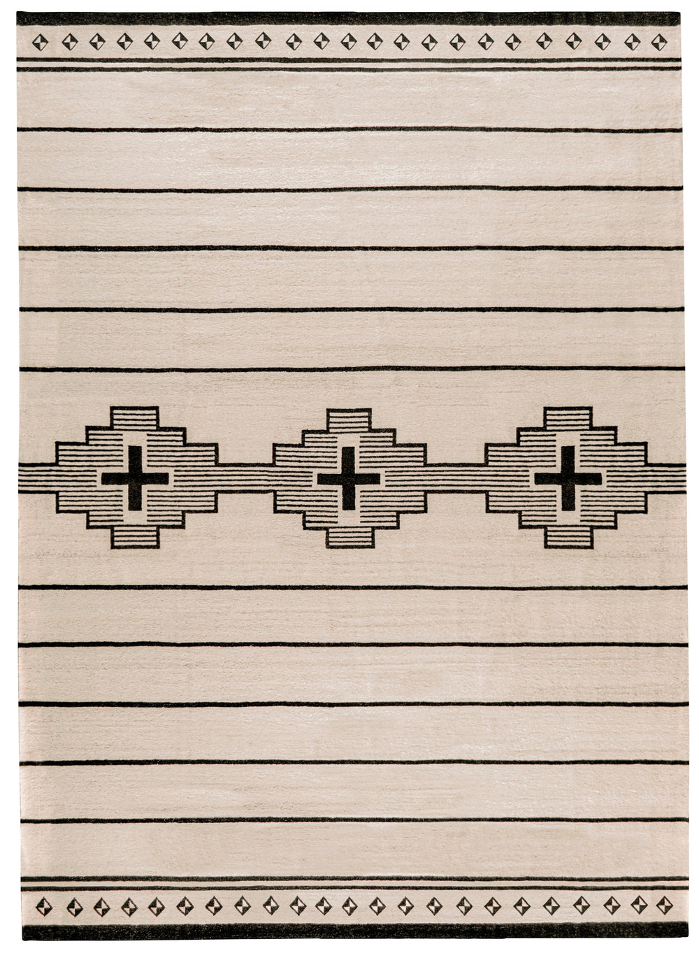 Safavieh Rlr Hand-Knotted Cream Area Rug Soumak Weave 80% Wool 20% Cotton Low Pile Elegant Minimalist DéCor 9'-0" x 12'-0" RLR5854A-9