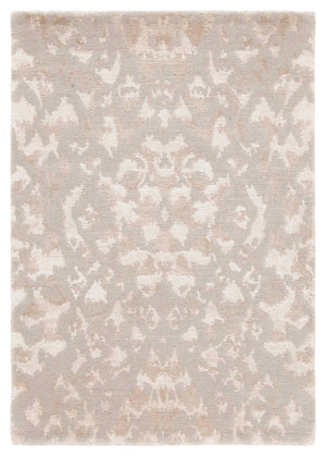 Safavieh Rlr Hand-knotted Tenaya Silver Accent Rug – Luxurious Silk & Wool Blend, 2' X 3' For Elegant Spaces Silver 68% Silk And 32% Wool Rlr6721b-2