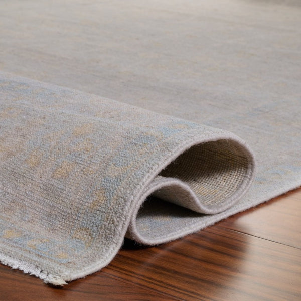 Safavieh Ralph Lauren Hand Knotted Wool Cotton Area Rug Classic Beige Grey Living Room 6' x 9' RLR6801B-6