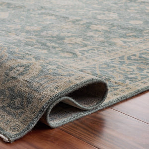 Safavieh Rlr Hand Knotted New Zealand Wool Flatweave Rug in Soft Blue and Ivory Tones 10'-0" x 14'-0" RLR6844M-10