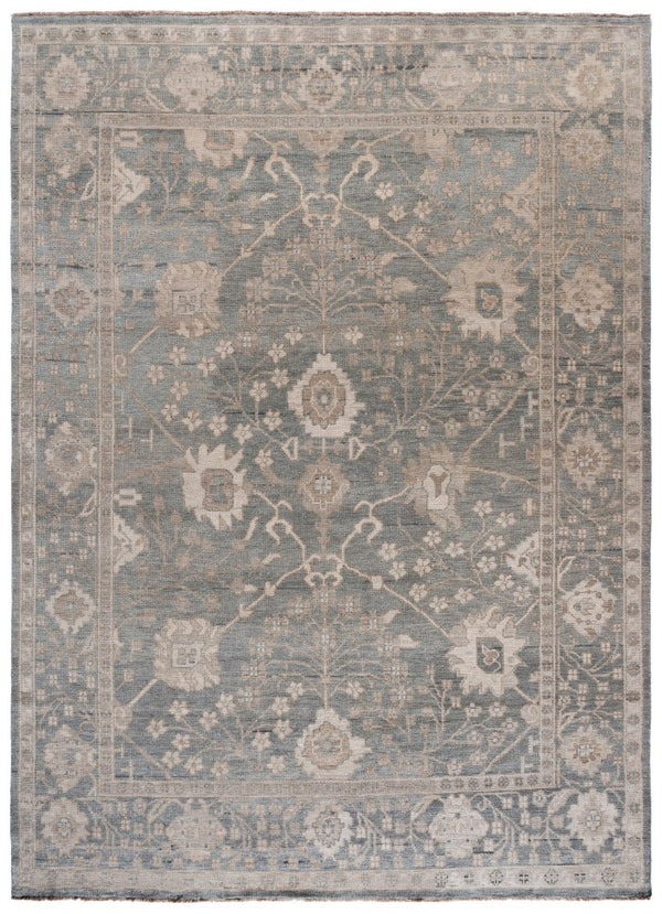 Safavieh Rlr Hand Knotted New Zealand Wool Flatweave Rug in Soft Blue and Ivory Tones 8'-0" x 10'-0" RLR6844M-8