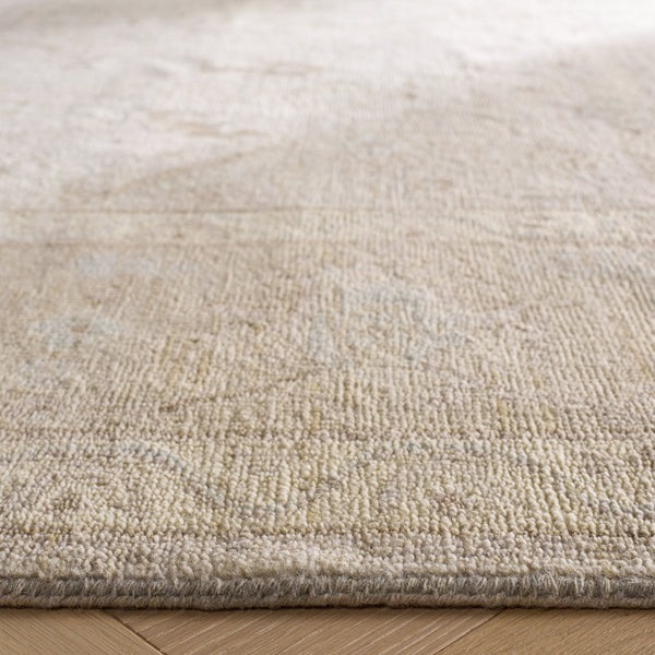 Safavieh Rlr6851f Hand-Knotted Wool Area Rug In Grey Beige Botanical Motif — Durable, Timeless Elegance 9'-0" x 12'-0" RLR6851F-9