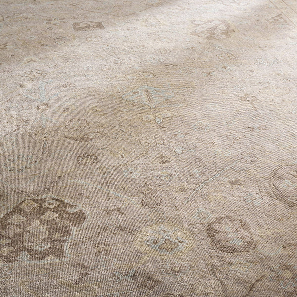 Safavieh Rlr6851f Hand-Knotted Wool Area Rug In Grey Beige Botanical Motif — Durable, Timeless Elegance 9'-0" x 12'-0" RLR6851F-9