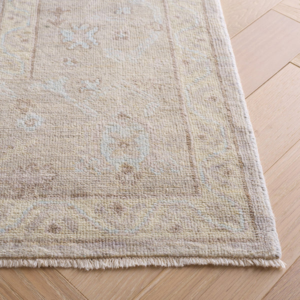 Safavieh Rlr6851f Hand-Knotted Wool Area Rug In Grey Beige Botanical Motif — Durable, Timeless Elegance 9'-0" x 12'-0" RLR6851F-9