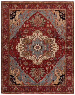 Safavieh Rlr Hand Knotted Wool Cotton Area Rug Rich Red Traditional Living Room Accent 10' x 14' RLR9601Q-10