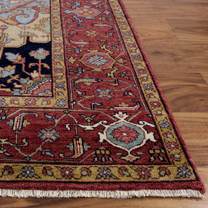 Safavieh Rlr Hand-Knotted Red Wool Rug — Timeless Artisan Craftsmanship, Low-Pile Durability & Modern Flair 8'-0" x 10'-0" RLR9601Q-8
