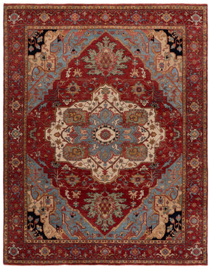 Safavieh Rlr Hand-Knotted Red Wool Rug — Timeless Artisan Craftsmanship, Low-Pile Durability & Modern Flair 8'-0" x 10'-0" RLR9601Q-8