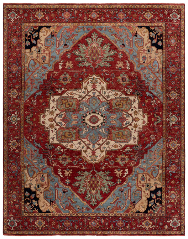 Safavieh Rlr Hand-Knotted Red Wool Rug — Timeless Artisan Craftsmanship, Low-Pile Durability & Modern Flair 8'-0" x 10'-0" RLR9601Q-8