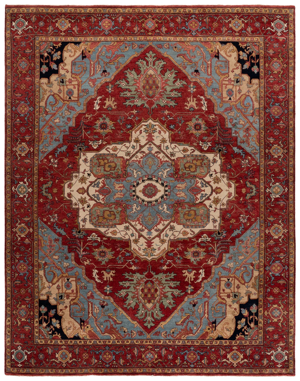 Safavieh Rlr Hand-Knotted Red Area Rug, Wool-Cotton Blend Low-Pile Traditional Rug, Durable Elegance 6'-0" x 9'-0" RLR9601Q-6